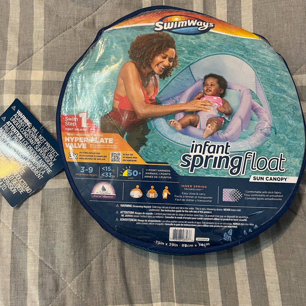 Infant float swimming